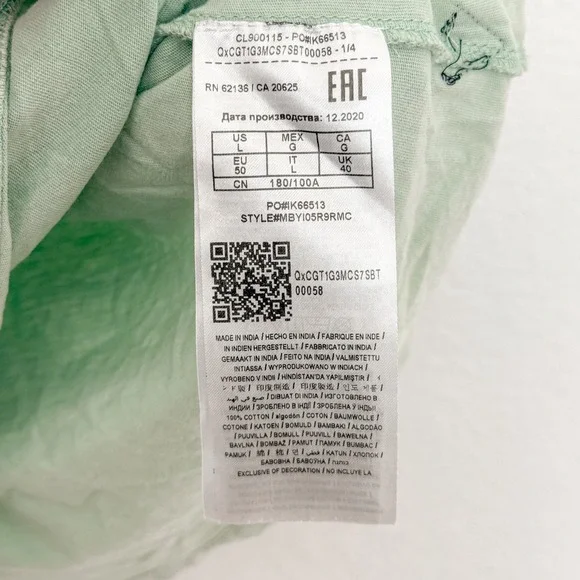 Y2K Guess Mens T-Shirt‎ Lot Size L White Green Graphic Streetwear Logo Casual - Picture 9 of 10